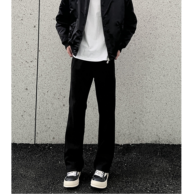 【517合体微喇版】直筒弯刀微喇男卫裤百搭通勤男子休闲西裤