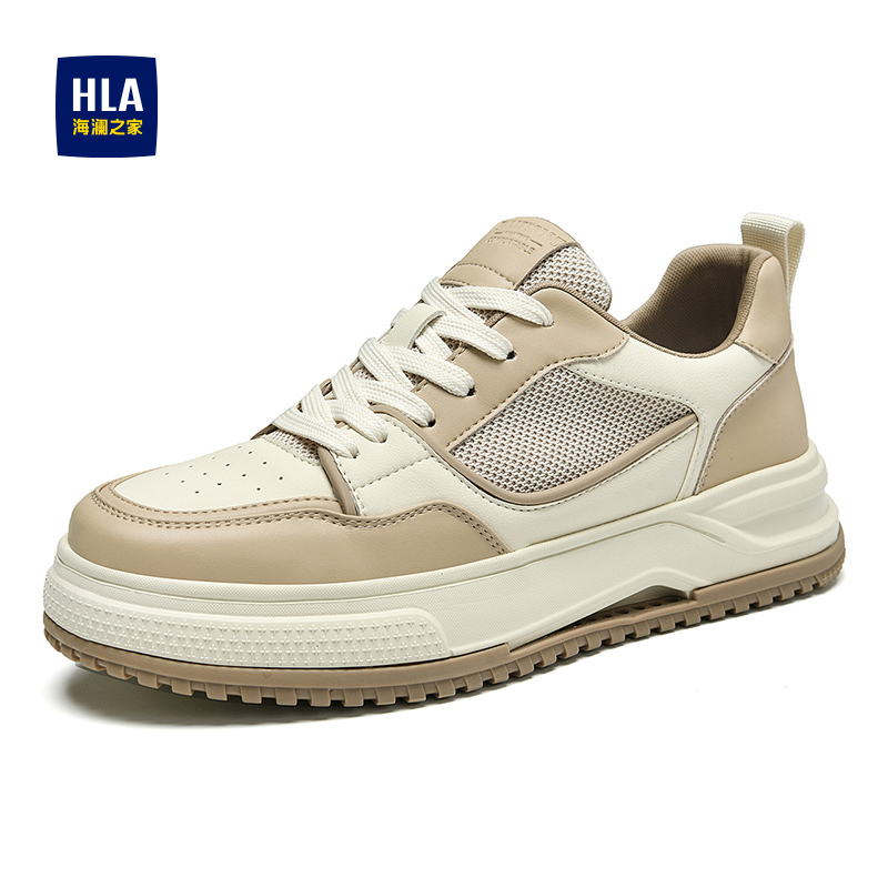 HLA/海澜之家新款男鞋厚底增高休闲板鞋时尚潮流百搭运动鞋学生鞋