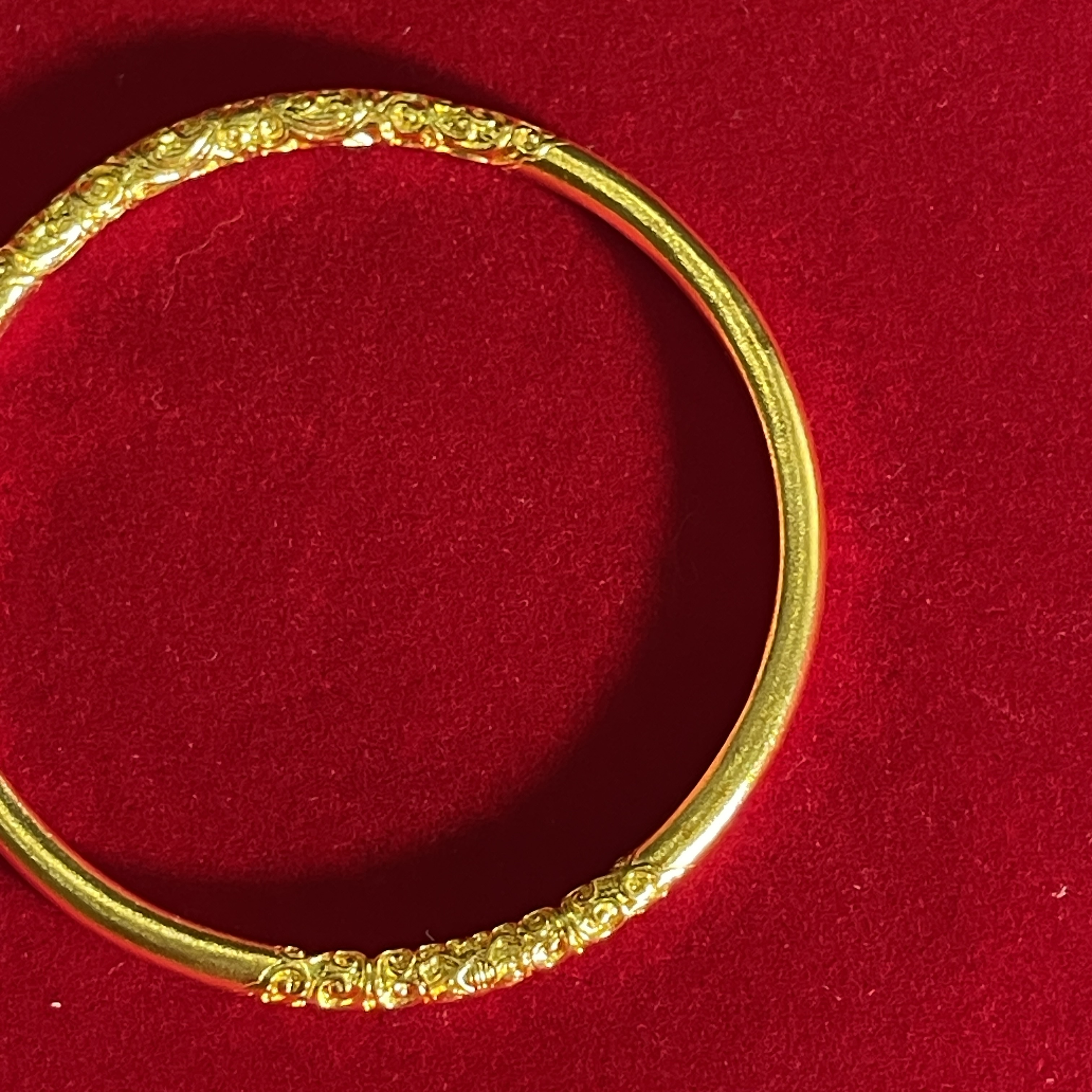 足银手镯 足银手镯 花纹 送妈妈送长辈送老婆