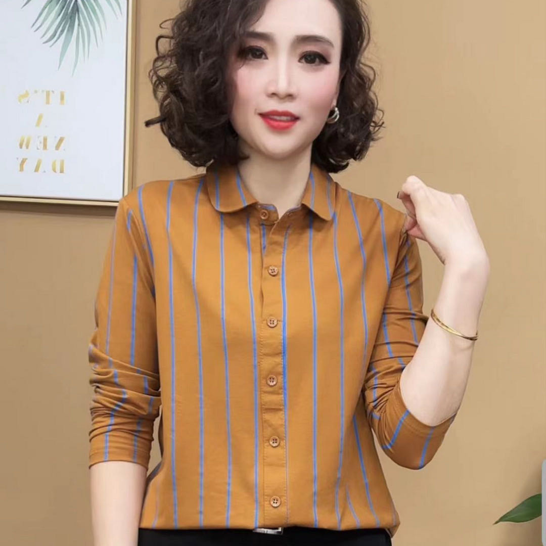 95%棉衬衣高弹力优雅气质