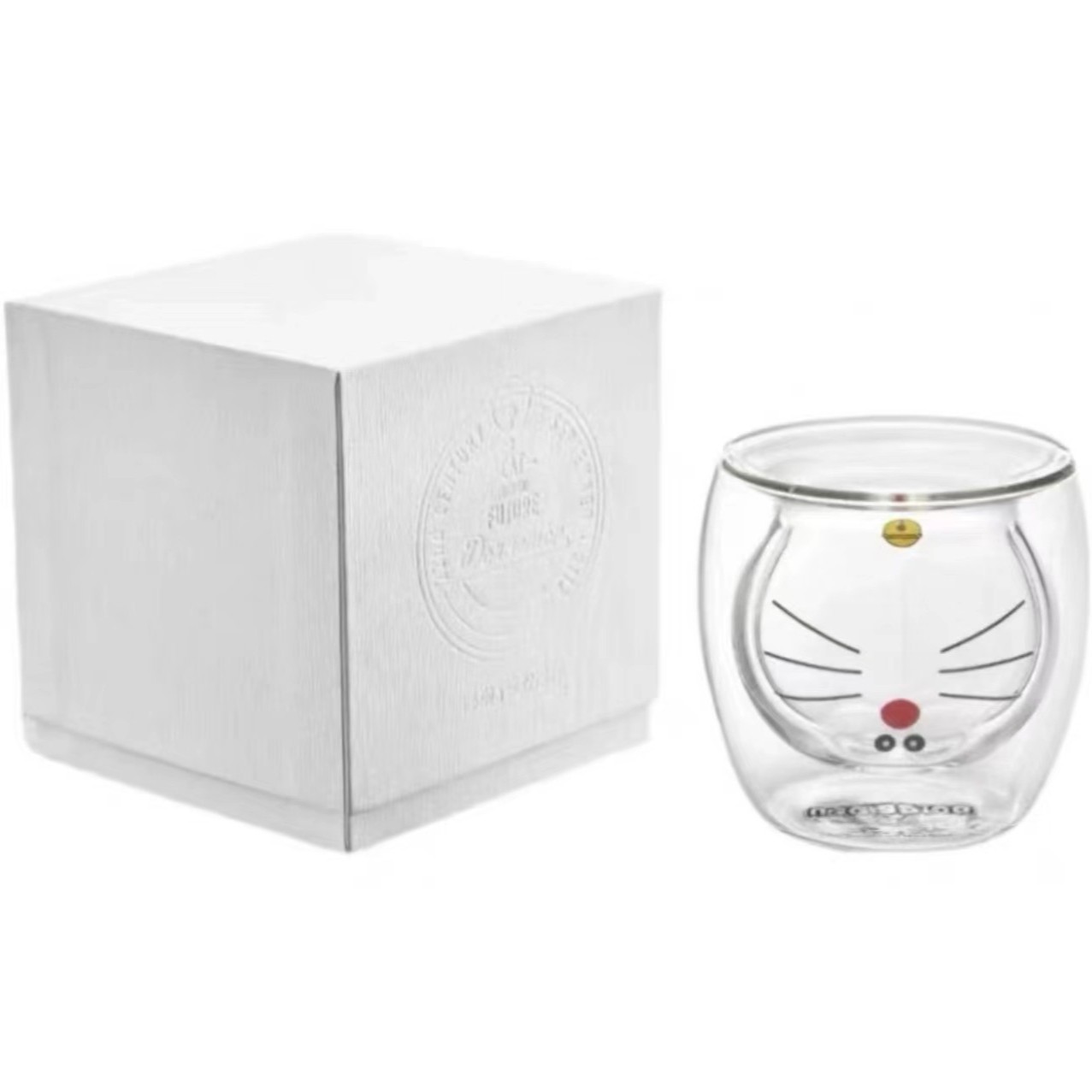 美光站MacottStation-哆啦A梦 双层玻璃水杯 A/B款配件 随机发