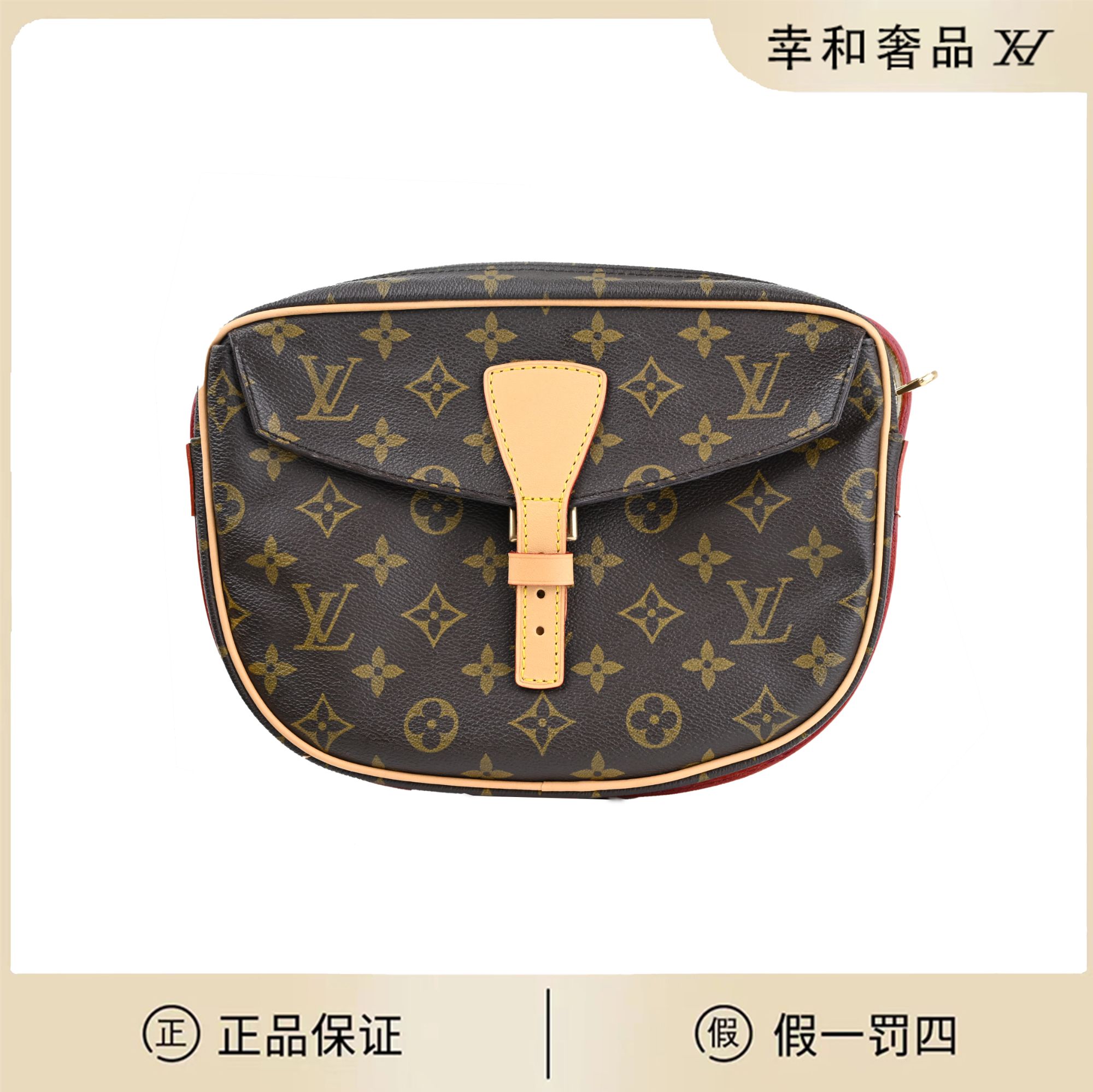95新 LouisVuitton/路易威登 LV/经典苹果马鞍包中号/植鞣革换新y
