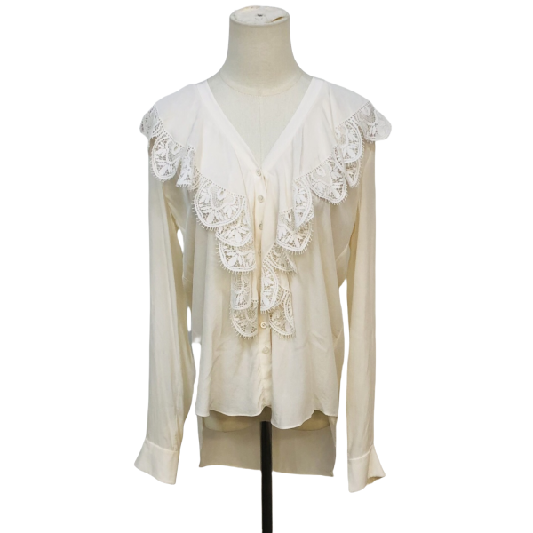 妃鱼/蔻依/桑蚕丝/衬衫/95新/市场价0/琰0819