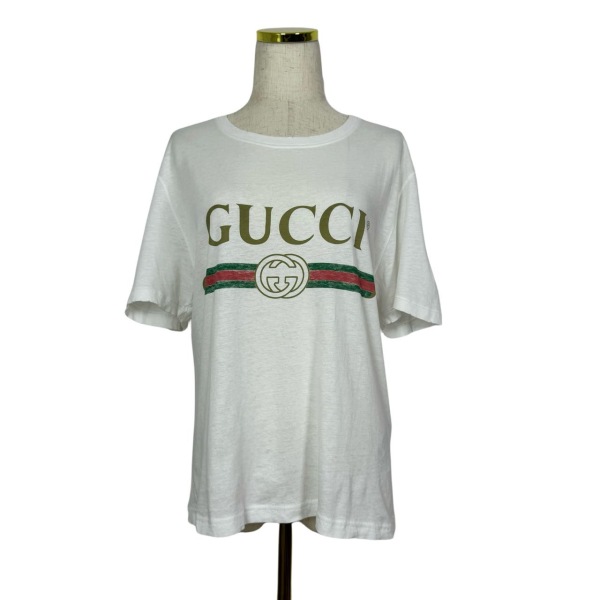 妃鱼/古驰/棉/T恤/95新/市场价4301/琰0725