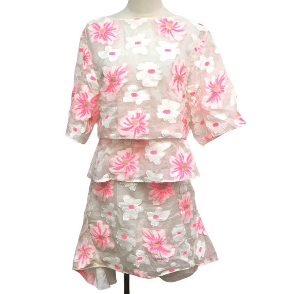 妃鱼/蔻依/棉/套装/准新/市场价0/白0826