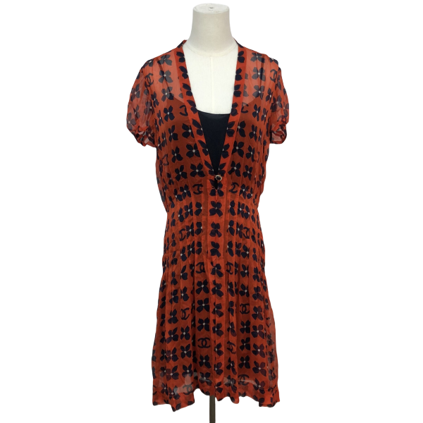 妃鱼/香奈儿/桑蚕丝/连衣裙/95新/市场价0/琰0719