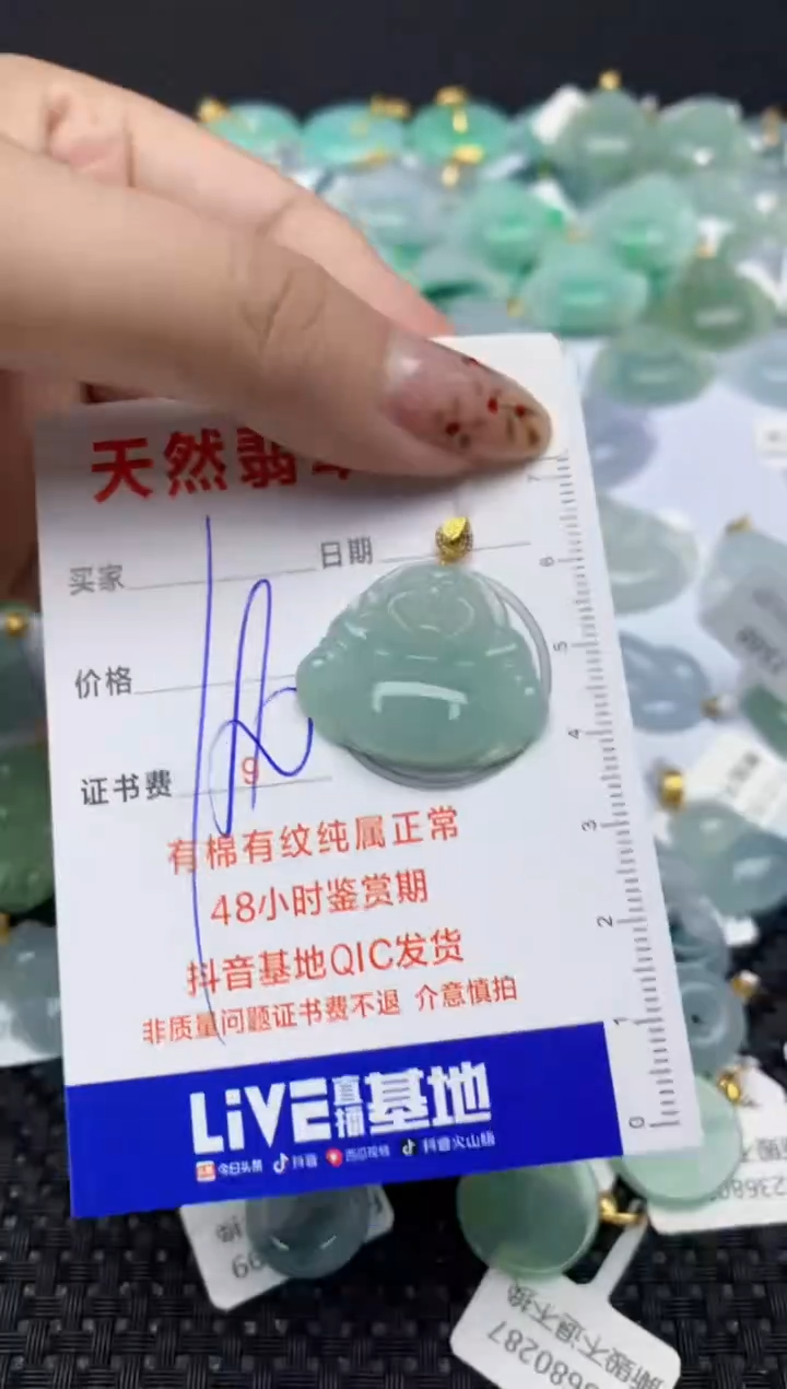 【闪购商品】翡翠颈饰18K金镶嵌159   天然翡翠A货