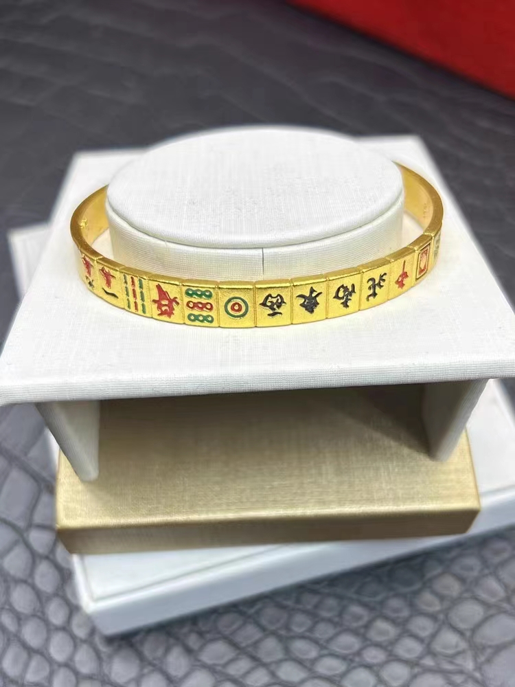 合金手镯 麻将手镯气质时尚精美传承可调节