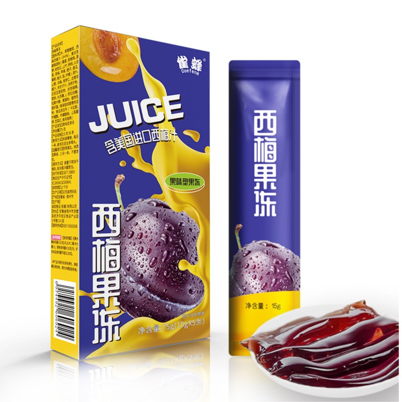 西梅汁饮酵素果冻大餐救星进口西梅汁白芸豆浓缩果味果蔬零脂袋装