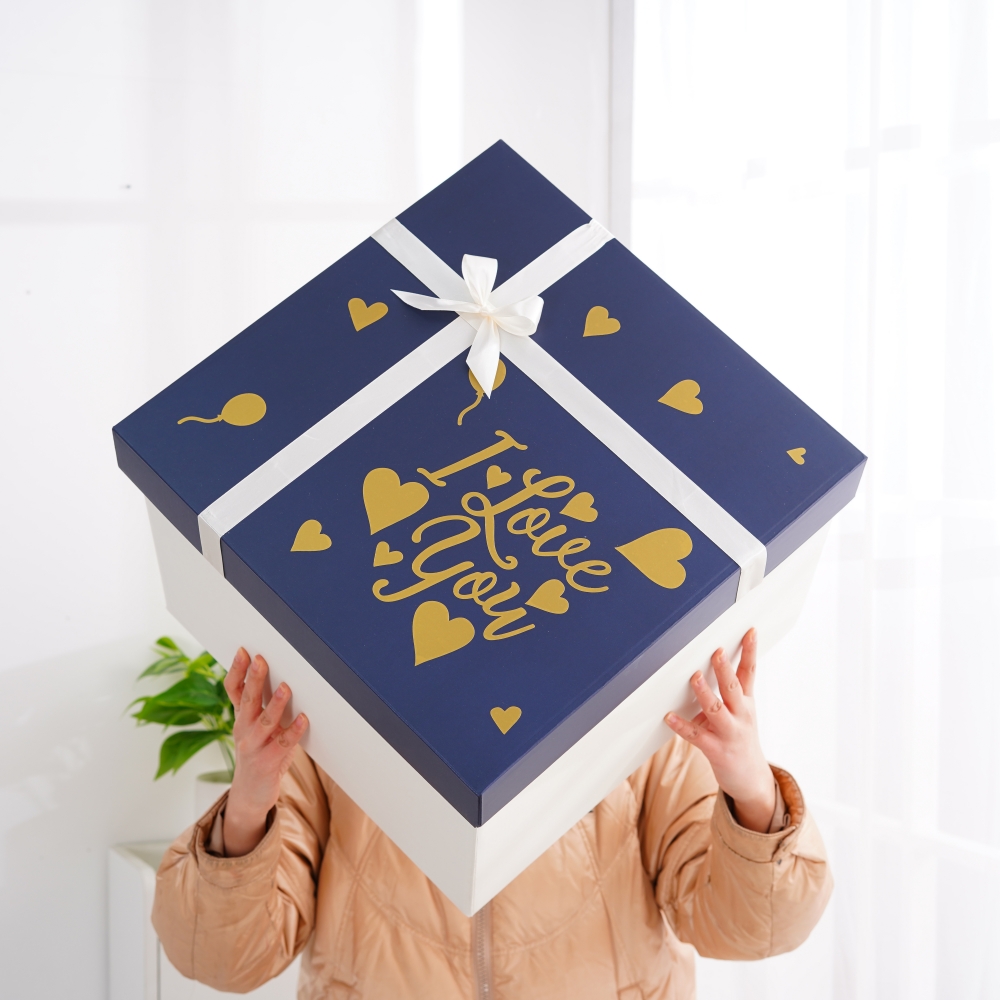 超大号礼品盒空盒子送男友女友闺蜜生日礼物盒正方形礼盒特大纸箱