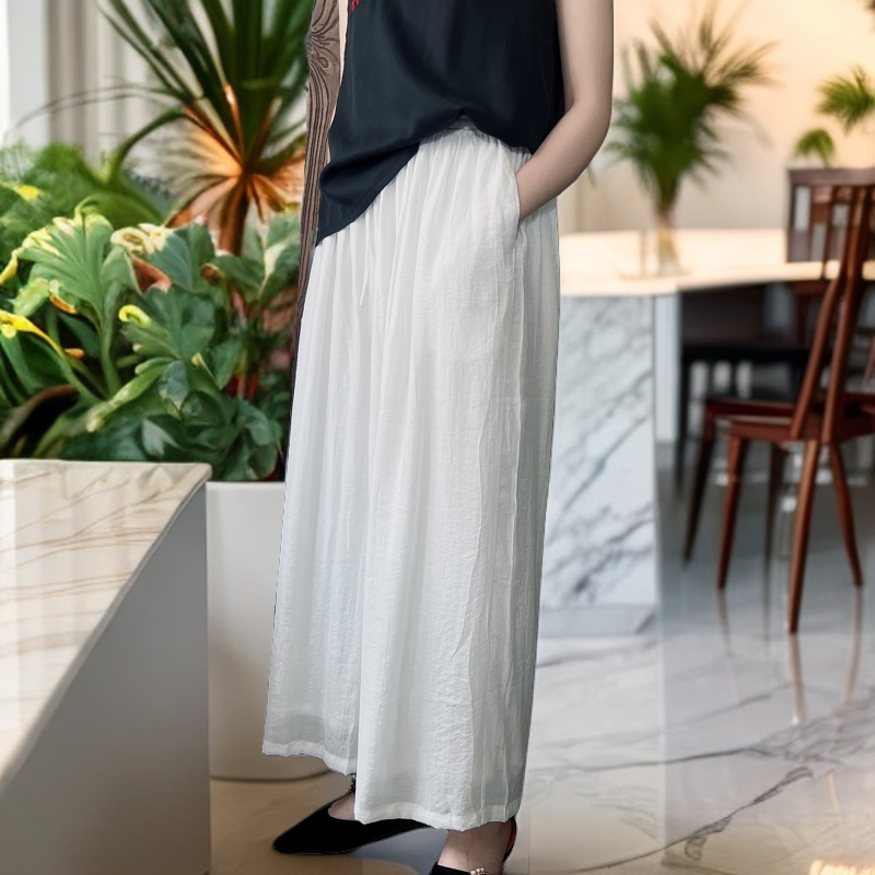 锦上禅【锦上禅】韩版宽裤5151（0820更新）松紧腰阔腿裤百搭