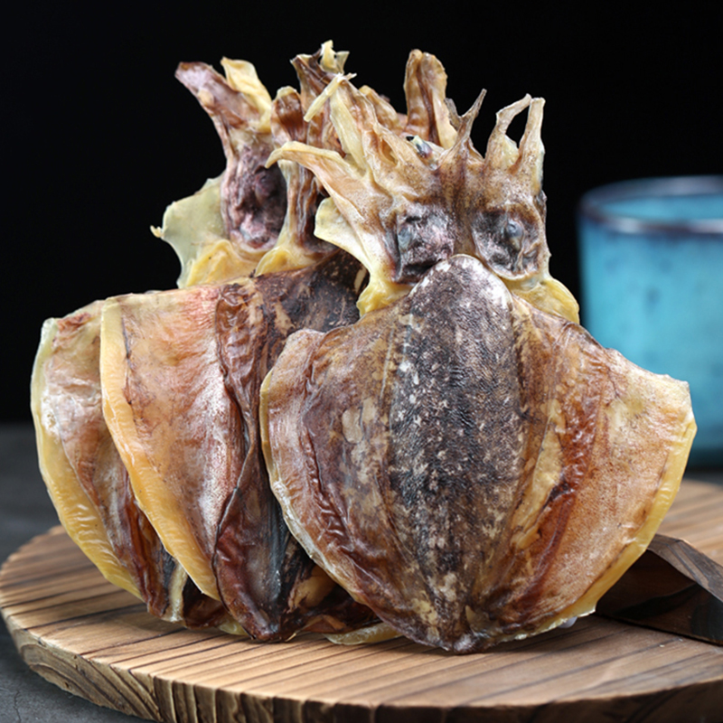 二哥海鲜广东湛江特产渔民自晒淡晒墨鱼干美味滋补墨鱼干顺丰包邮