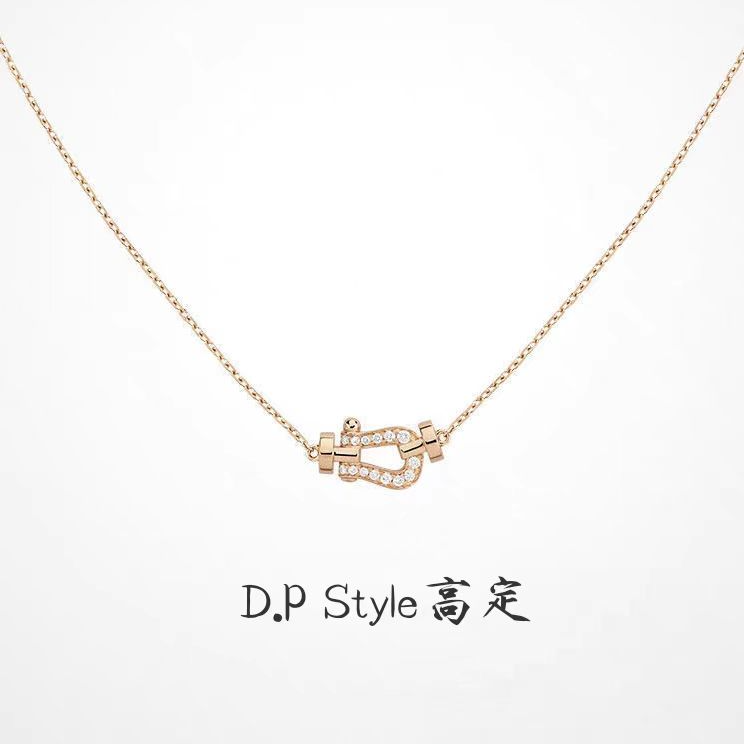 铜合金合成锆石项链 时尚经典气质ins轻奢项链颈链锁骨链小众M018