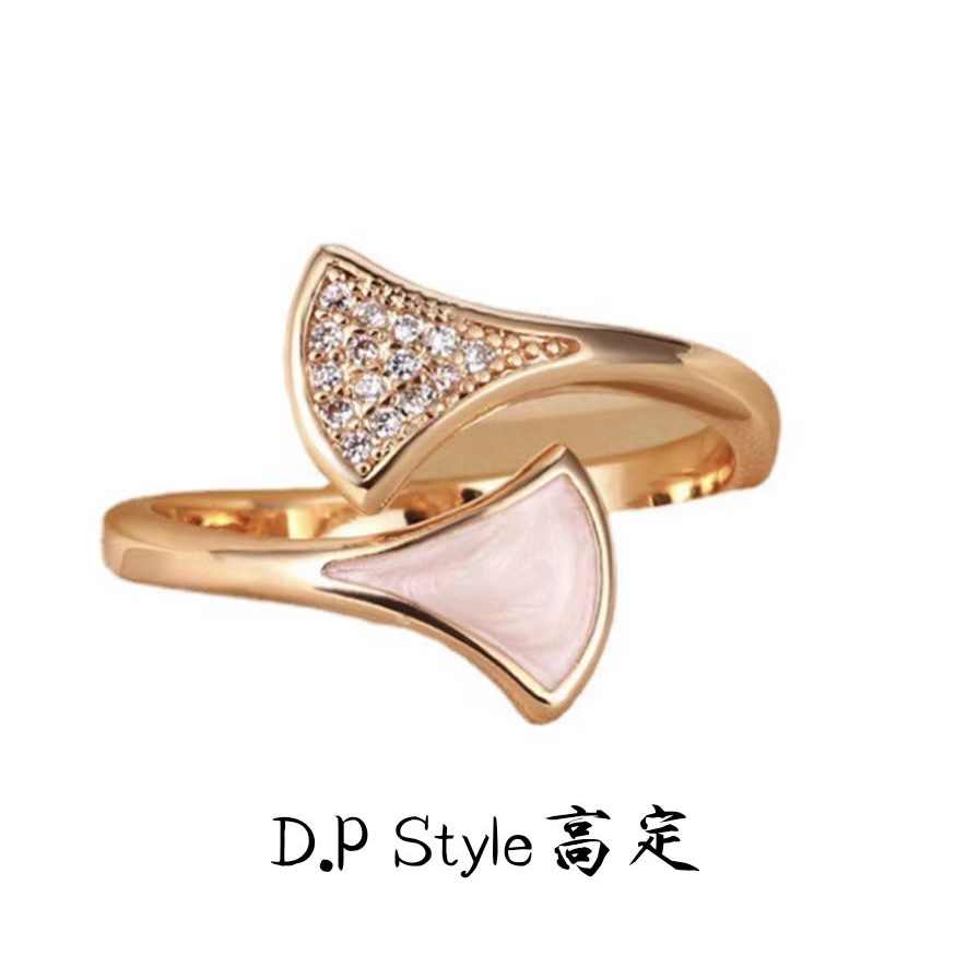 合金贝壳戒指 时尚经典小众金色轻奢戒指百搭饰品指环首饰M046