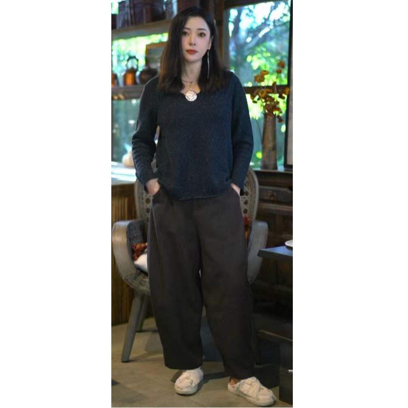 游尘衣物/洙长裤