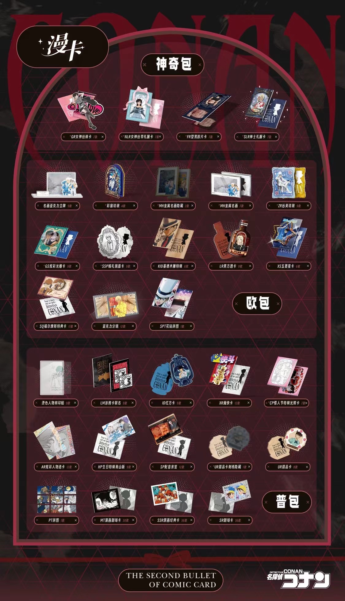 椰子【新人浮浮】柯南IP混搭平拆 国卡二创