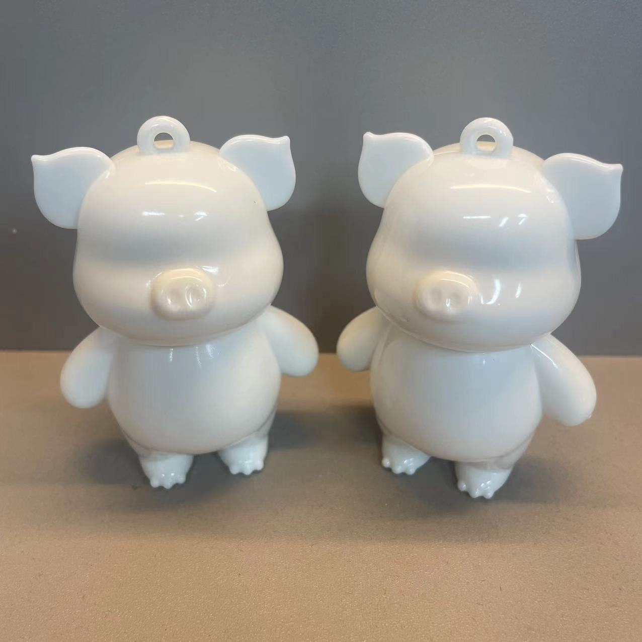 【下播做小猪】6.5cm迷你小猪+亚克力盒+钥匙绳+脚贴 手工家居搭配