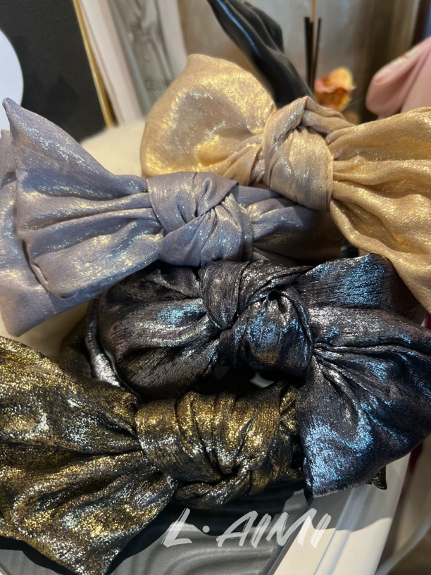 【L•AiMi】【美神】立体蝴蝶结可调节高颅顶发箍头饰洗脸发带