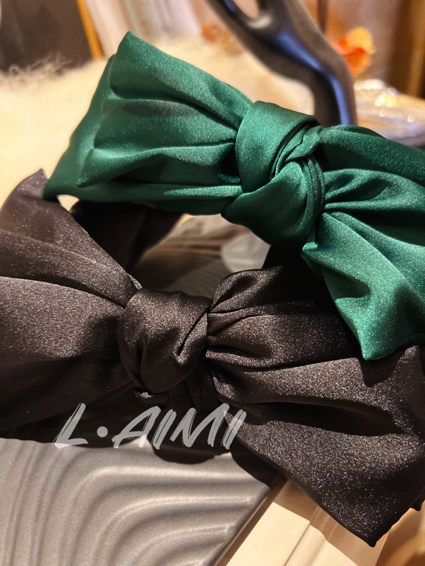 【L•AiMi】【软玉】丝滑高颅顶立体蝴蝶结发箍头饰洗脸发带