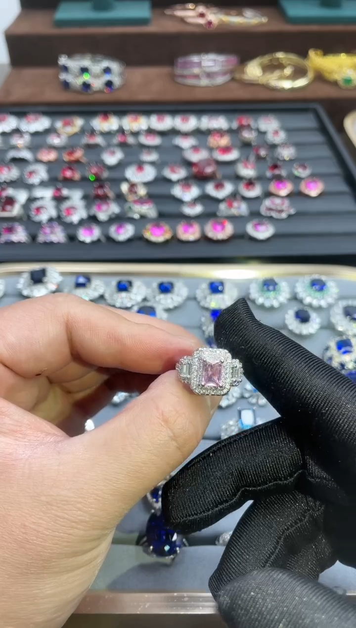 【闪购商品】蓝宝石戒指银S925镶嵌31