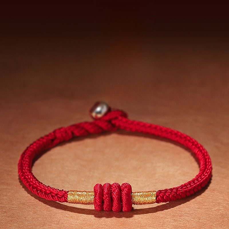 结伴儿 非金属布艺手链 2026马年手工编织简约百搭红绳手链