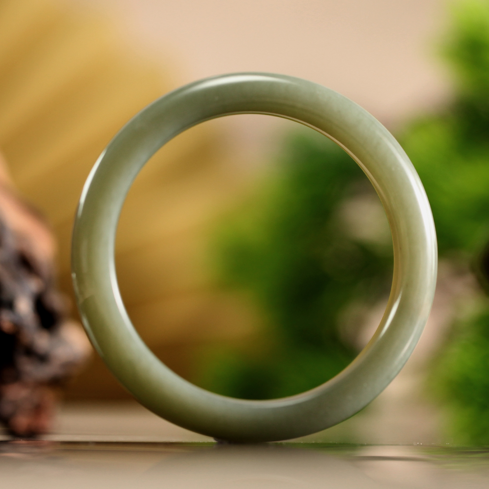 【德巧家】和田玉且末手镯玉质温润细腻典雅大气