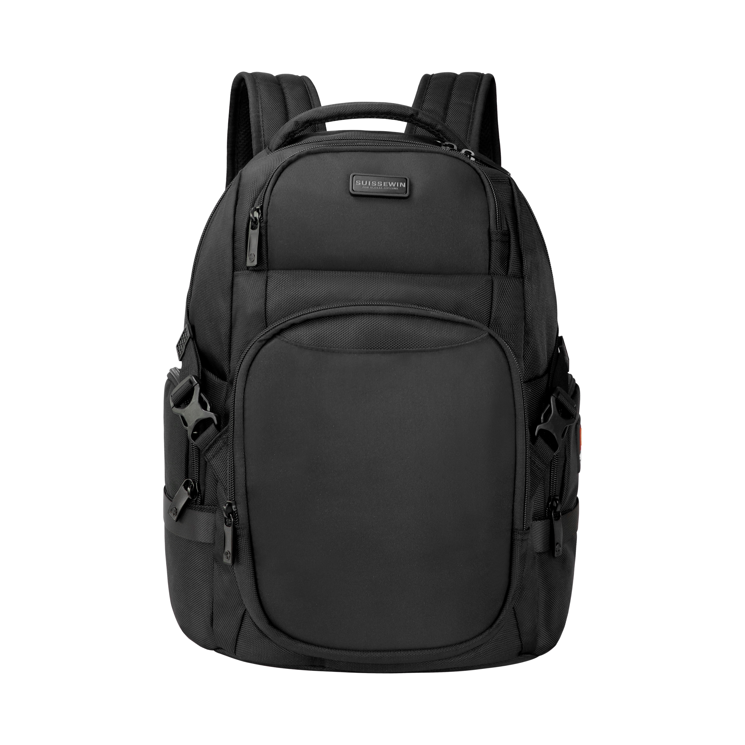 SUISSEWIN双肩包男女户外大号电脑出行背包休闲商务书包防泼水