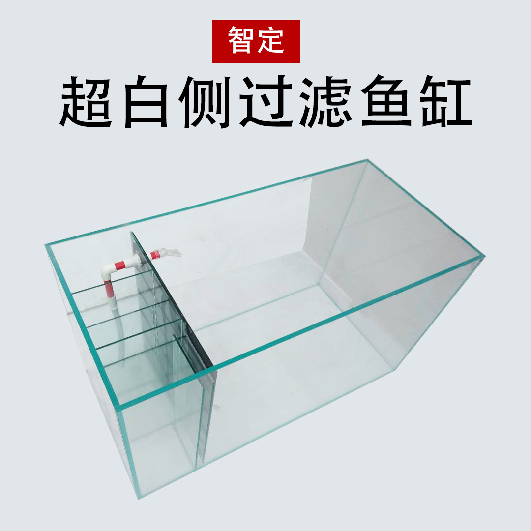 智定侧滤鱼缸客厅超白玻璃生态溪流原生鞋柜客厅玄关大型锦鲤地缸