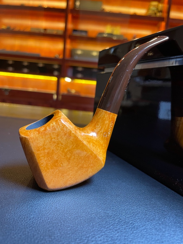 意大利帕斯库奇光面浅色石楠木手工烟斗（内径20.4 斗深38）