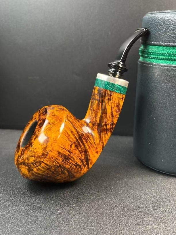 丹麦大师吉普森高端11级手工石楠木烟斗（内径21斗深39）