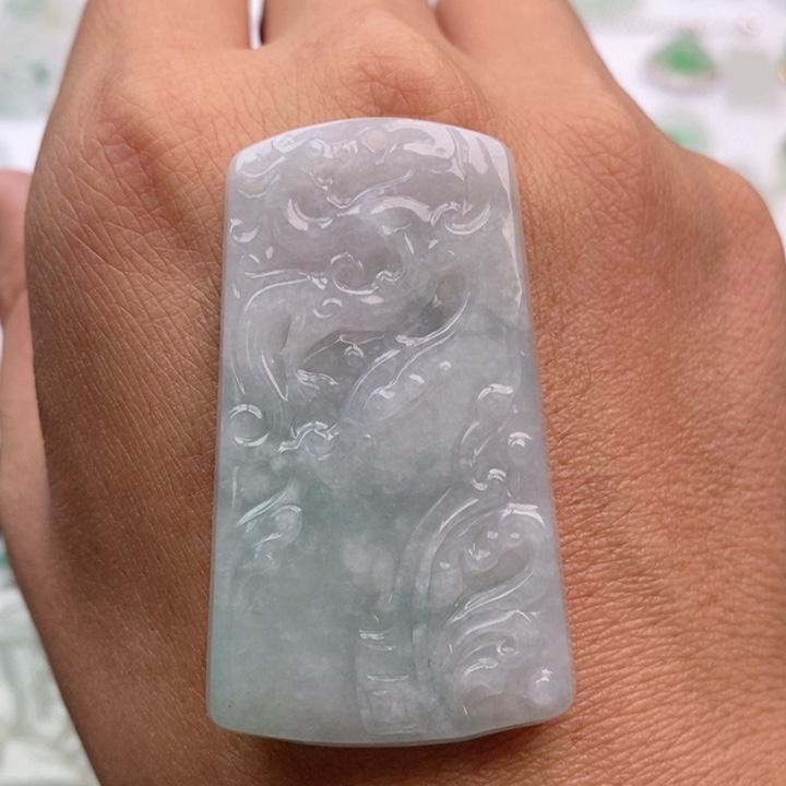 翡翠颈饰未镶嵌天然翡翠A货挂件