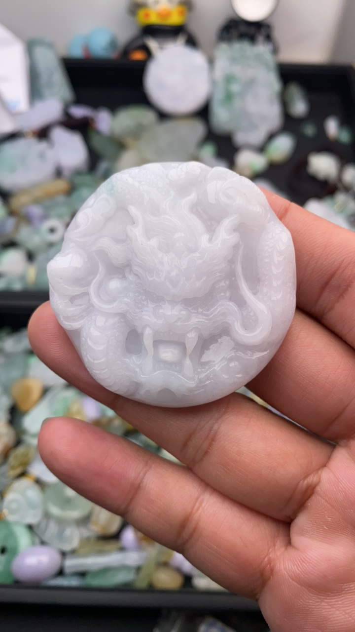 天然翡翠A货挂件