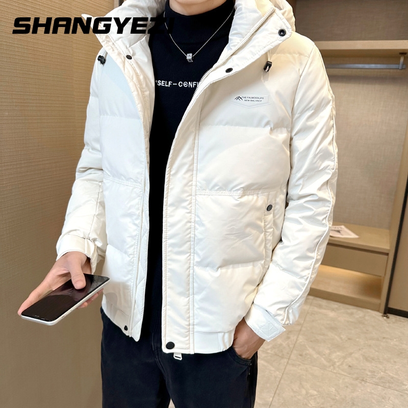 小扬哥推荐高档连帽羽绒服男短款冬季2023新款潮牌潮流韩版加厚保