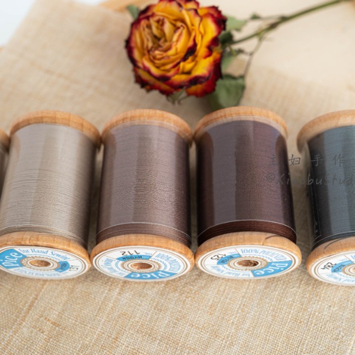 【拼布入门工具】进口富士克大大木轴 常用手缝线 500米/轴 60番