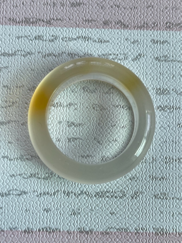 天然马料戒指指环玉髓戒圈冰料冰透
