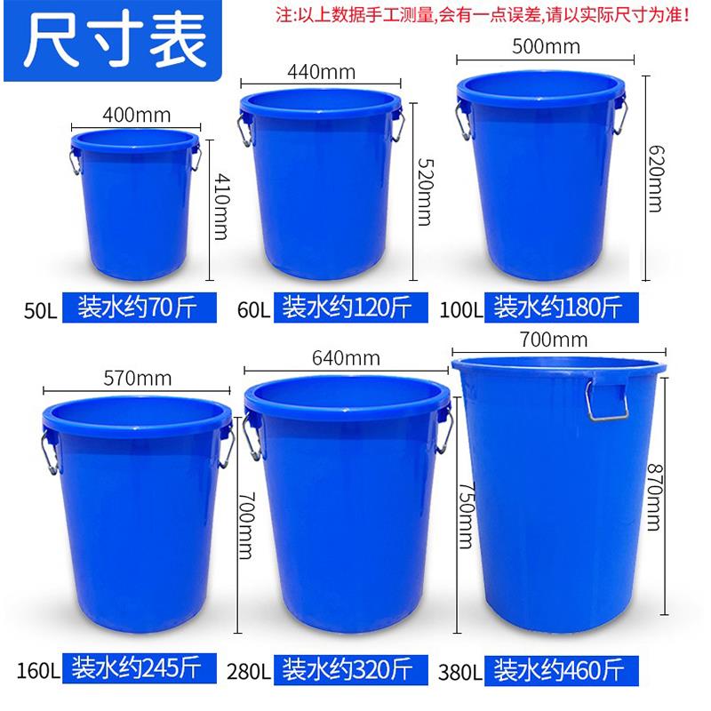 房垃圾桶大号带盖子商用容量家用加厚公共户外环卫塑料工业圆形桶