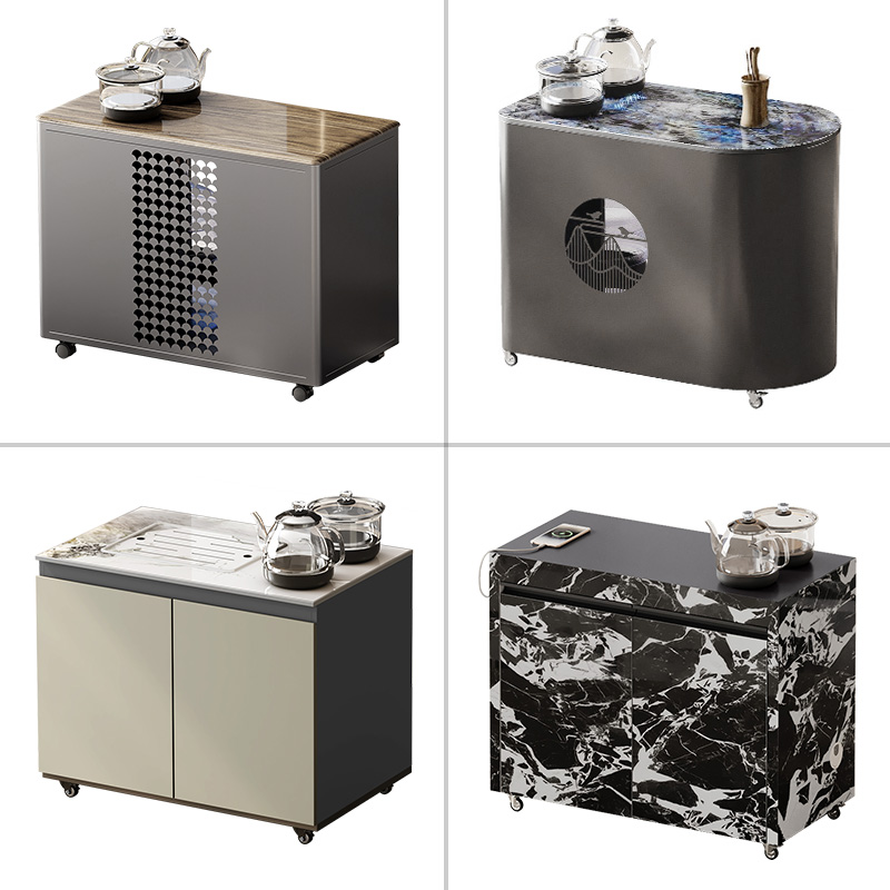 移动小茶车旋转小茶台多功能茶台阳台小茶桌