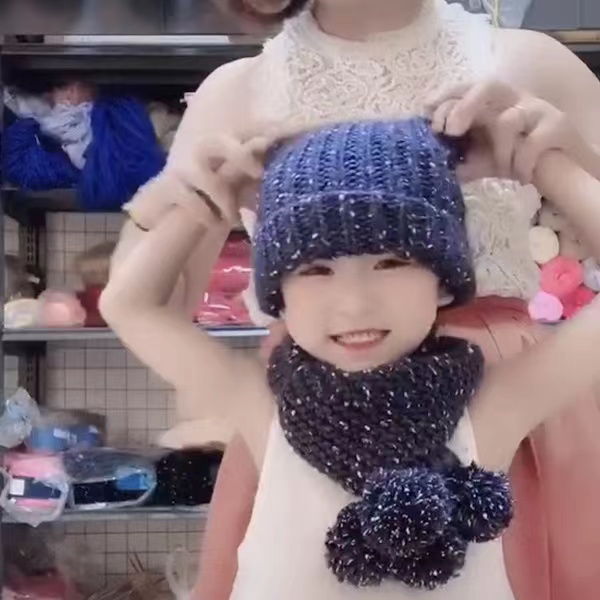 羊角帽＋围巾材料包  适合婴幼儿  儿童