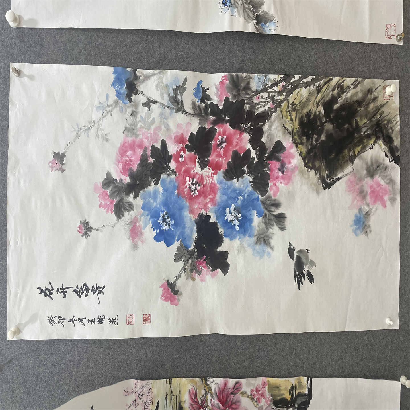 王晓燕四尺花开富贵