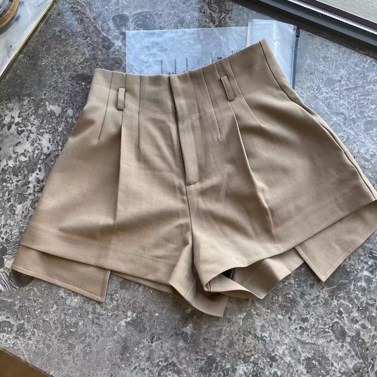 小小苏夏季新款韩版高腰系带半身裙裤时尚百搭女士潮