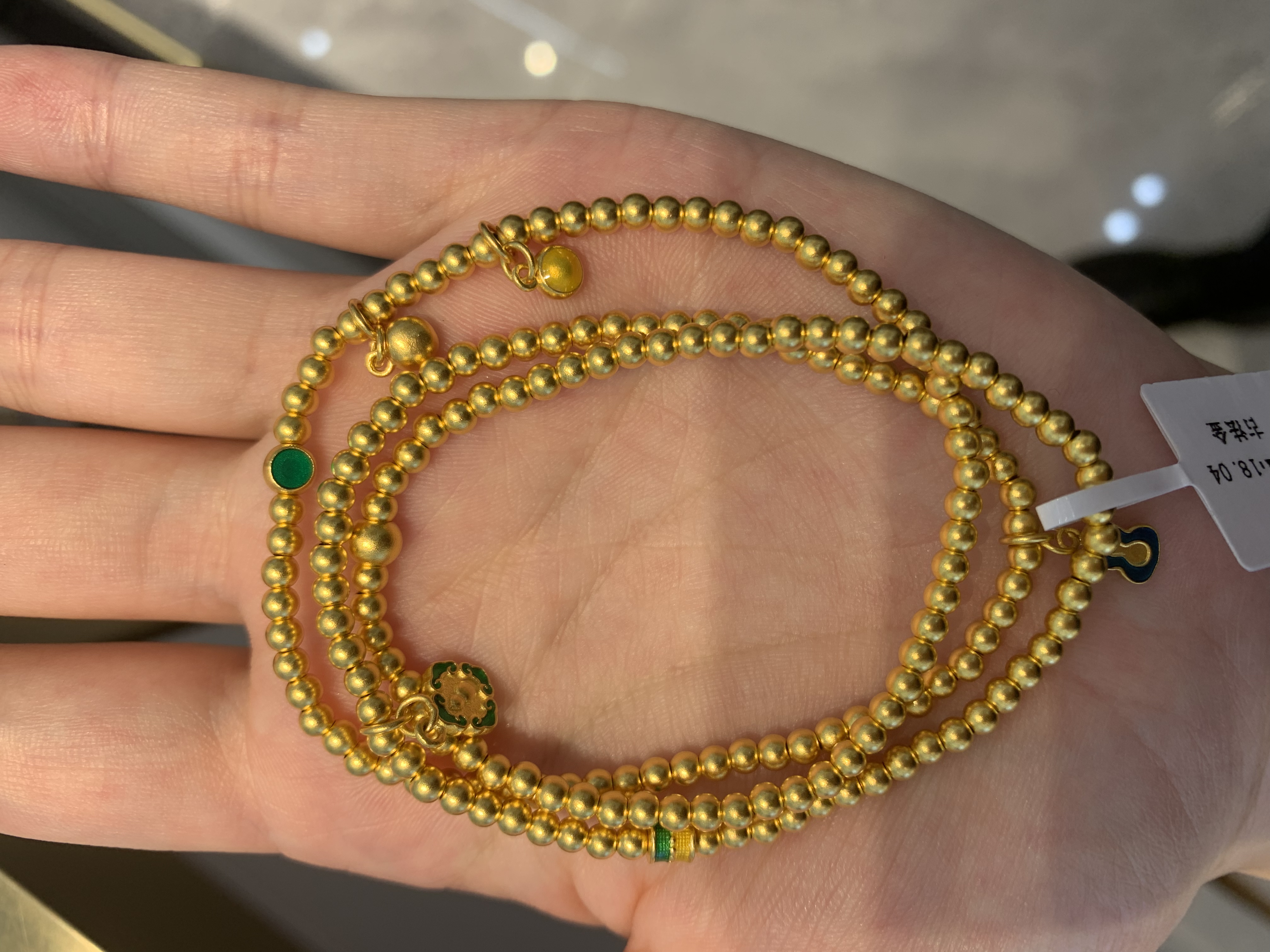 古法三圈手串17.63克