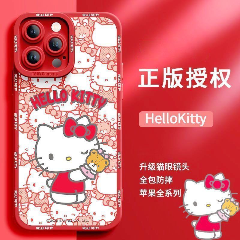 KT猫xsmax苹果手机壳iPhone14promax硅胶12防摔13全包高颜值8可爱