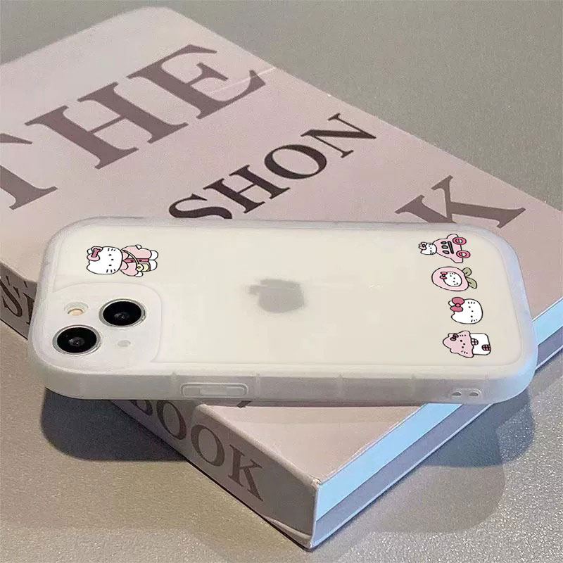 满屏kt猫苹果15ProMax手机壳iPhone14新款13硅胶12简约11软壳Xr女