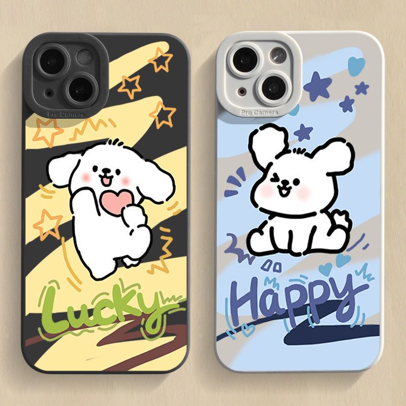 卡通修勾苹果14手机壳iPhone13ProMax女7卡通8P/12/xr硅胶X软壳11