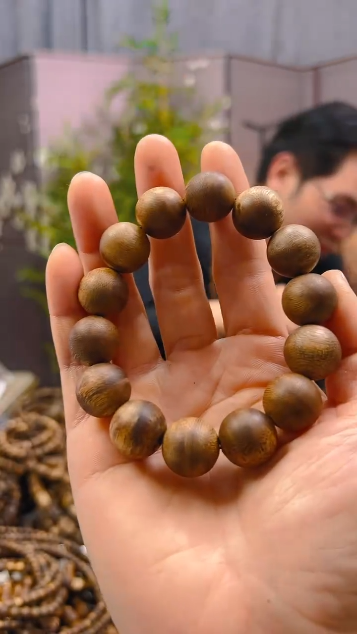 【闪购商品】沉香手串棋楠圆珠单圈手串