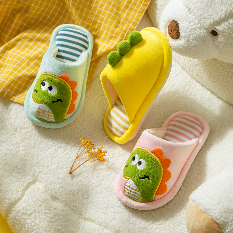 儿童棉拖鞋秋冬女童家居室内可爱包头棉拖男童防滑保暖亲子鞋宝宝