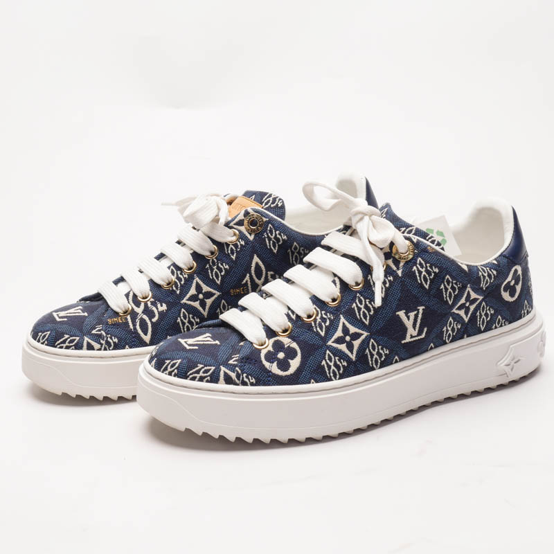 95新 LouisVuitton/路易威登 /36.5/牛仔满印松糕鞋