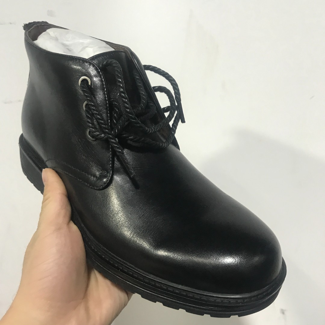 【Q0116】男鞋休闲男皮鞋男士舒适时尚百搭黑色加绒高帮