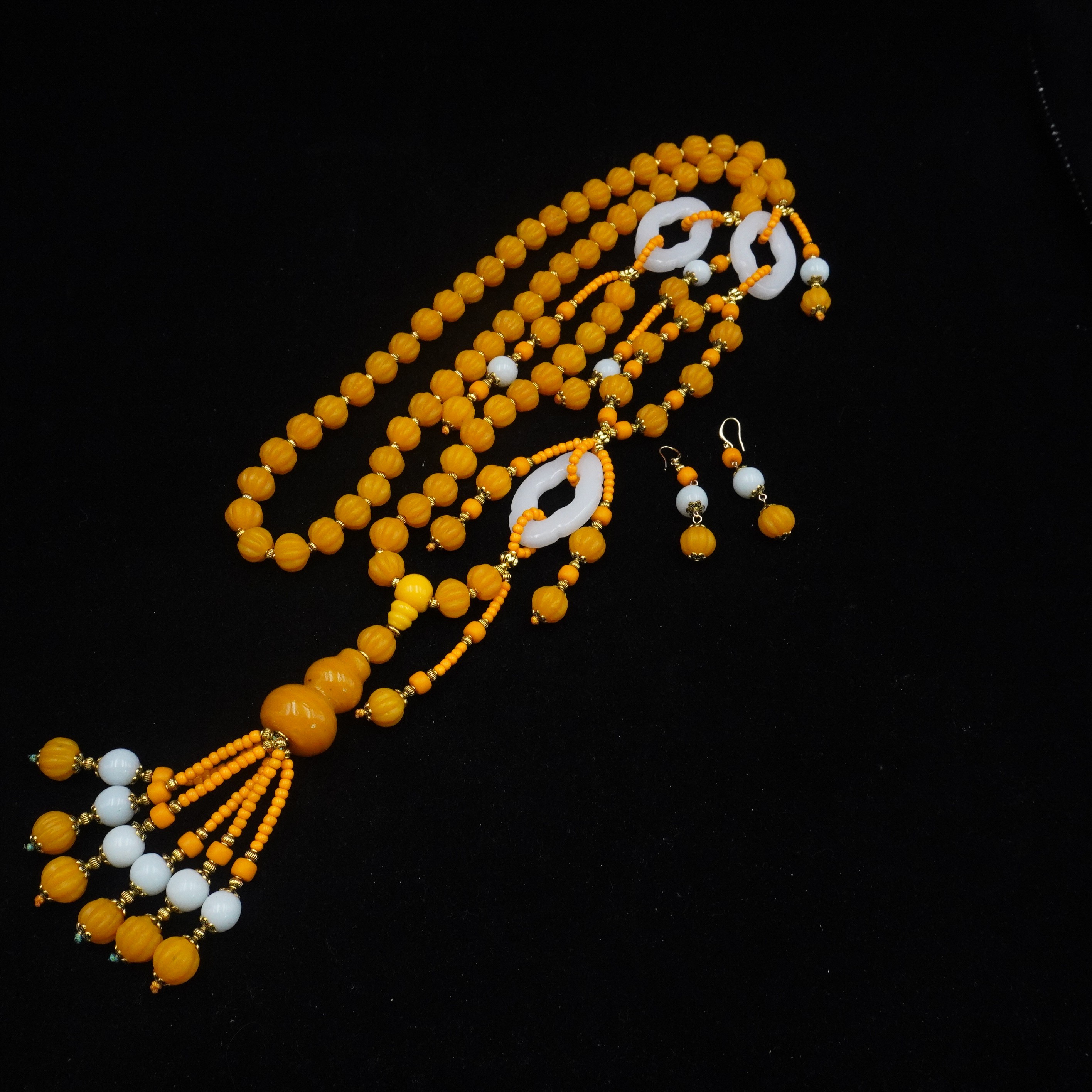 82114复古百搭琉璃项链