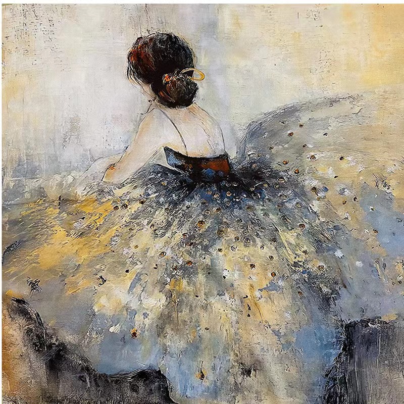 Qiantang Story/钱塘故事 芭蕾舞者 14姆米 70*70CM